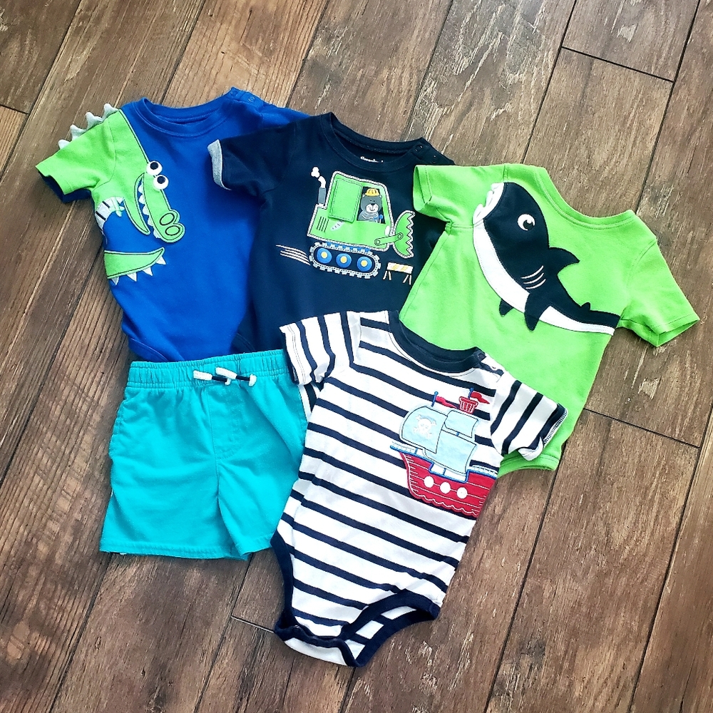 Boy Garanimals Bundle Onesies Shorts 24